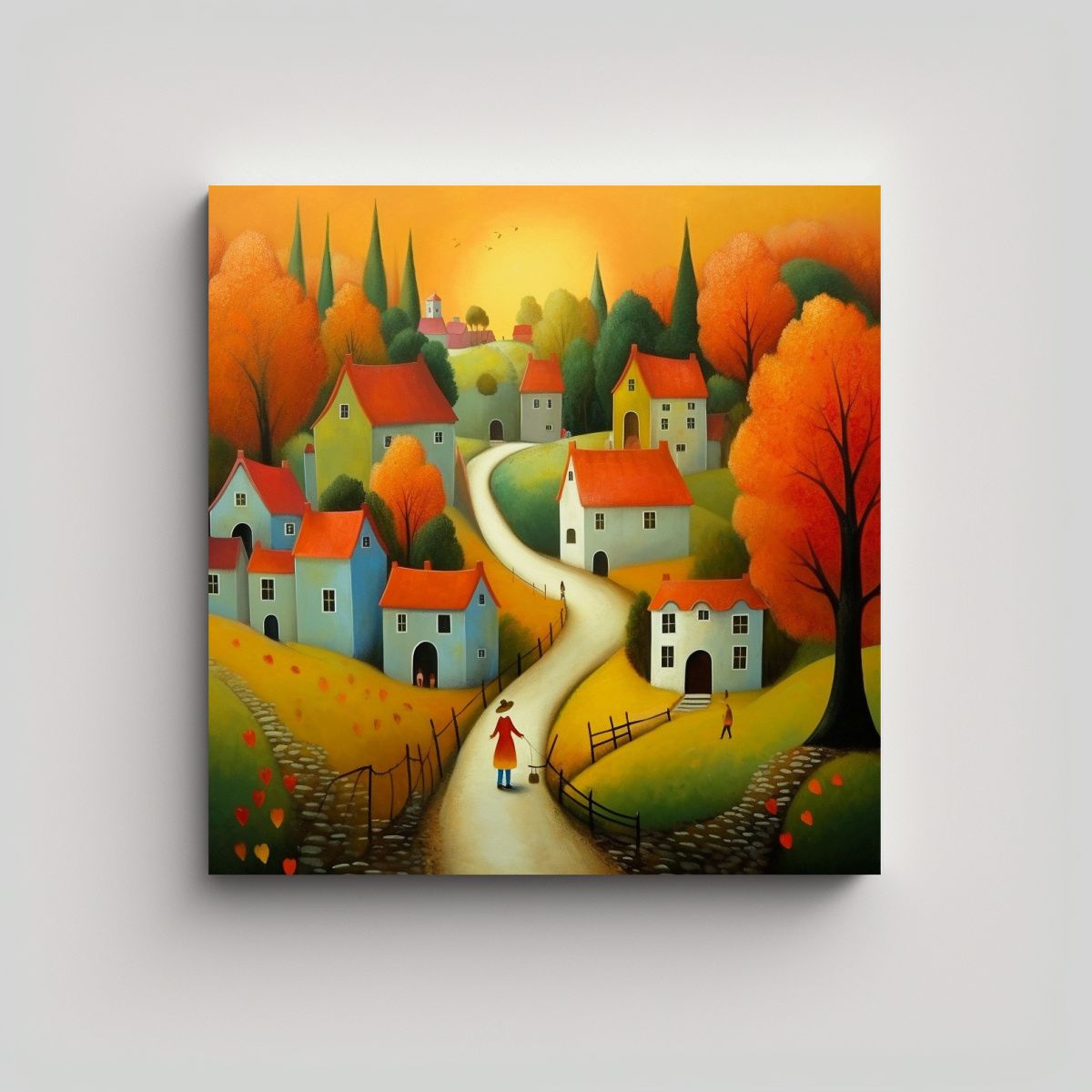 GENERICO - Pinturas De Decoración Inspiradas En El Estilo 80x80 Cm