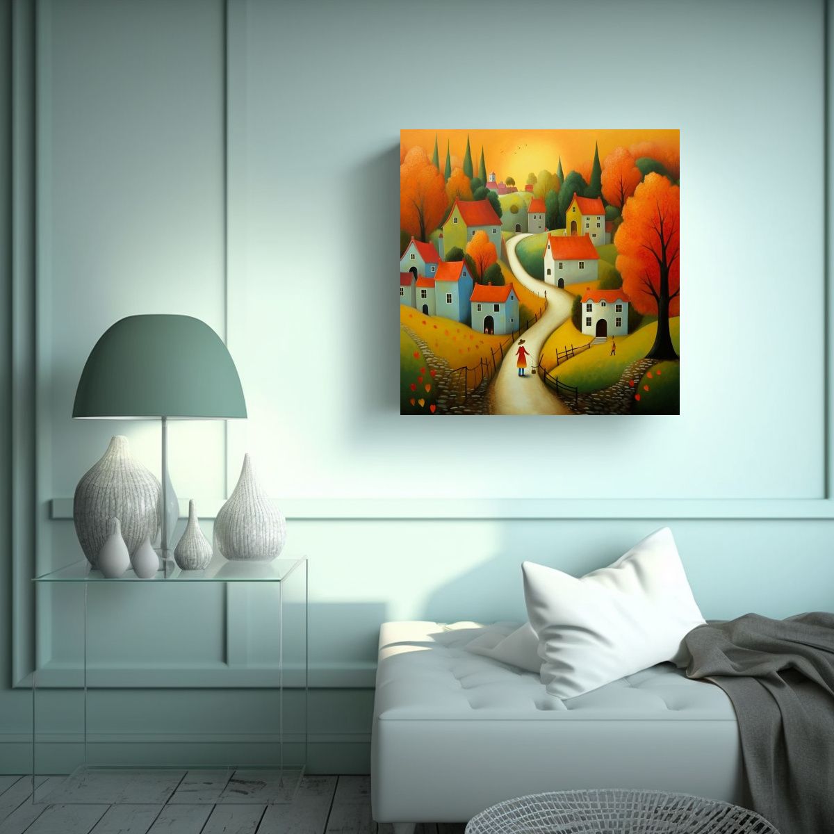 GENERICO - Pinturas De Decoración Inspiradas En El Estilo 80x80 Cm