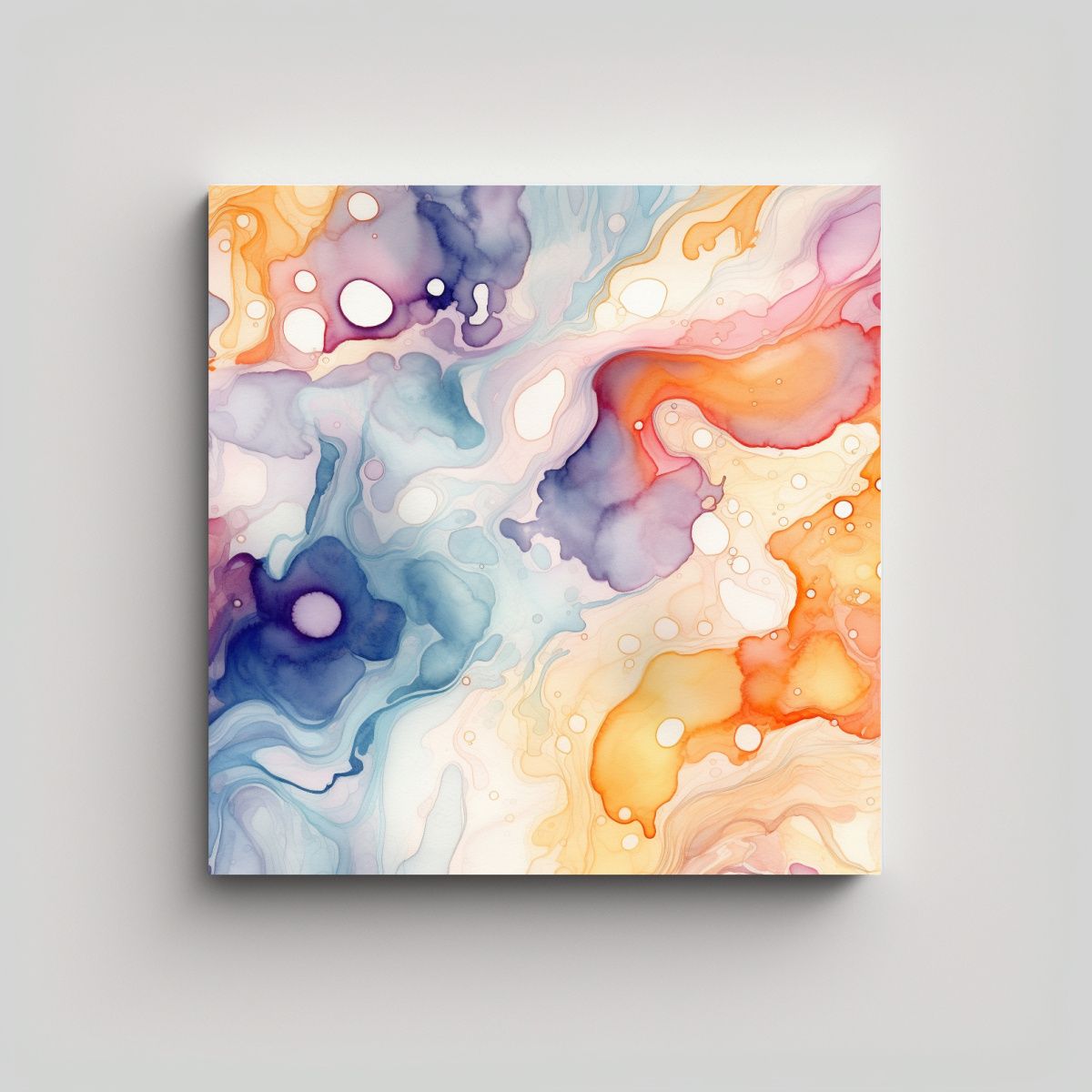 GENERICO - Pintura Decorativa Abstracta En Papel Digital De 60x60 Cm