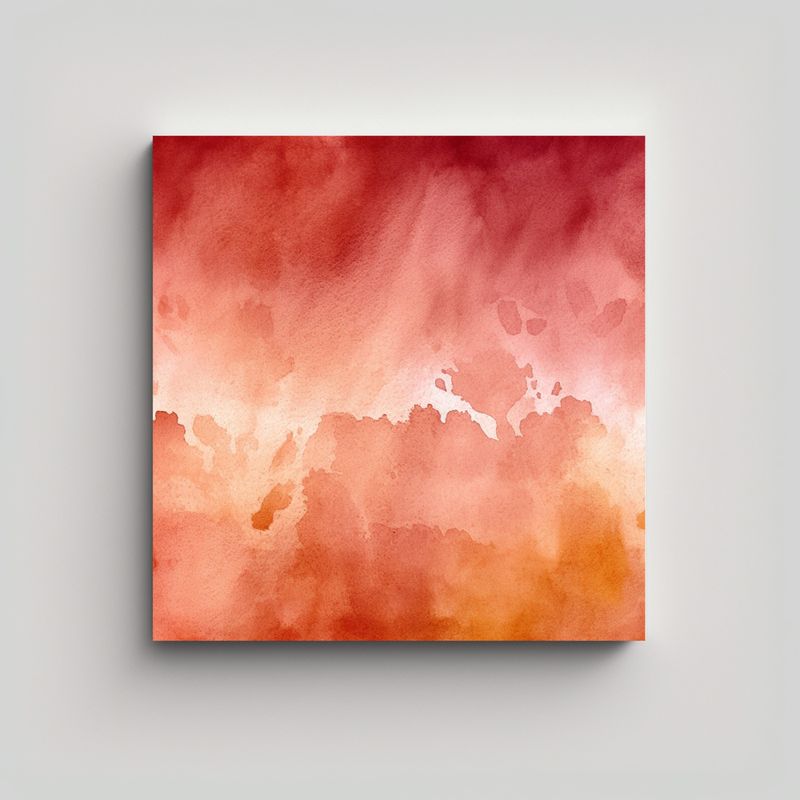 GENERICO - Cuadro Lienzo Moderno Exclusivo Tonos óxido Agua 70x70 Cm