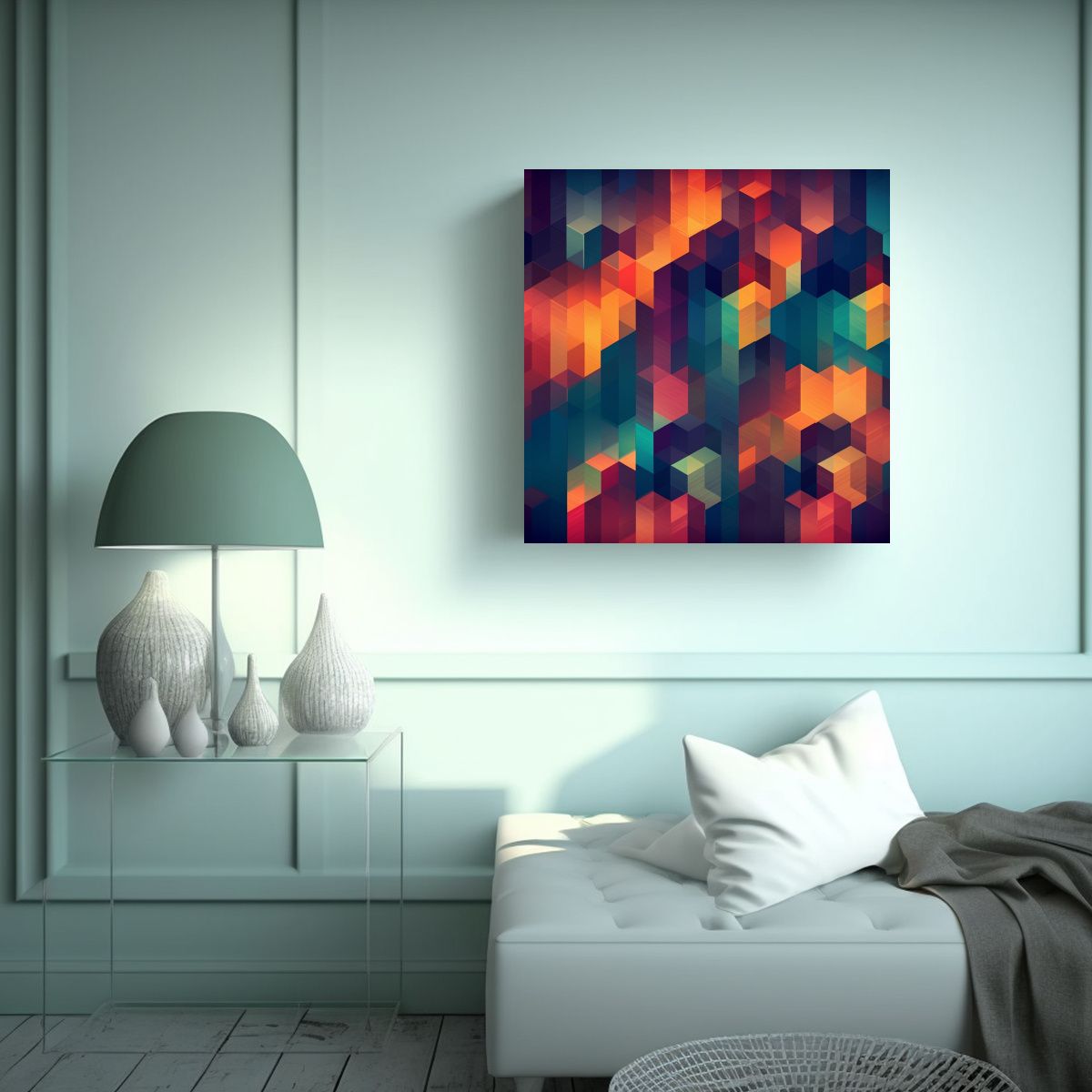 GENERICO - Pintura Decorativa Lienzo Tela Linda Estilo 50x50 Cm