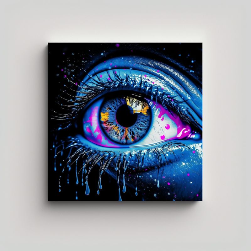GENERICO - Pintura Decorativa Lienzo Tonos Exclusivo Fondo 80x80 Cm