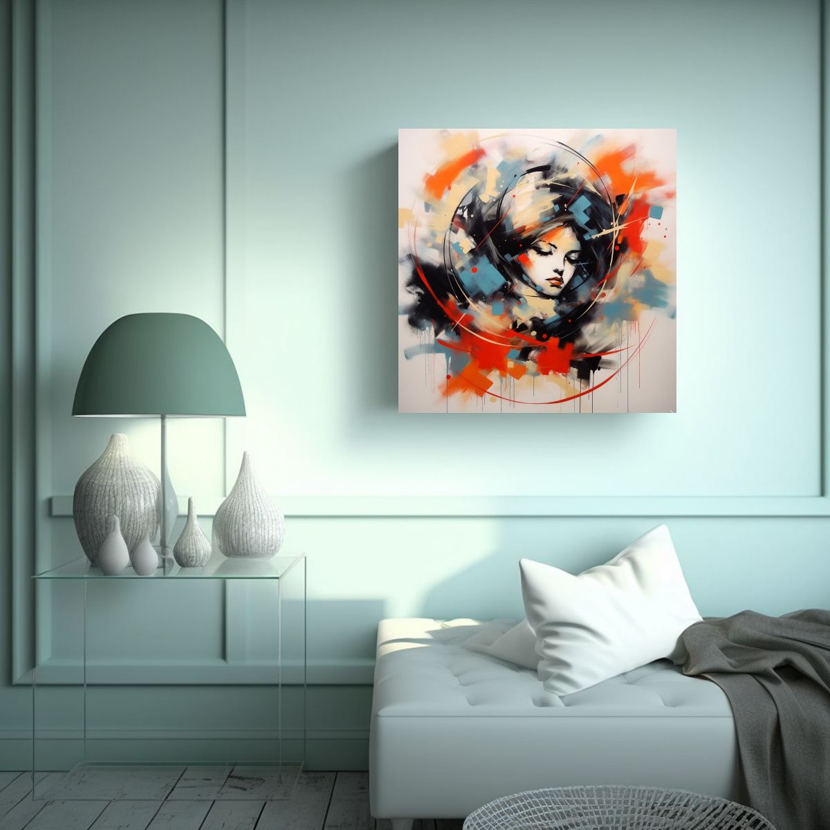 GENERICO - Pinturas Decorativas De época Cuadro Calidos 80x80 Cm