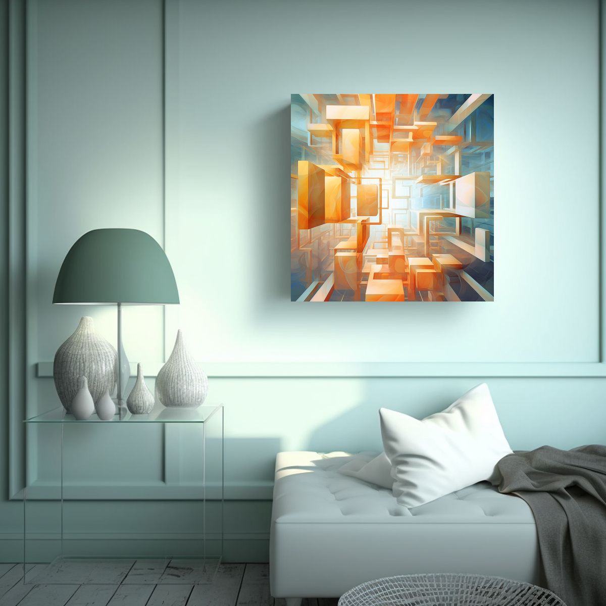 GENERICO - Pintura Decorativa De Fusión De Dos Estilos 50x50 Cm