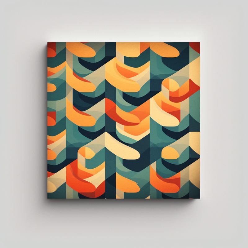 GENERICO - Pintura Decorativa De Expresión Abstracta Con 90x90 Cm