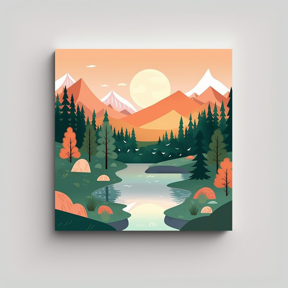 GENERICO - Tela En Bastidor Fotografía Alta Resolución 60x60 Cm