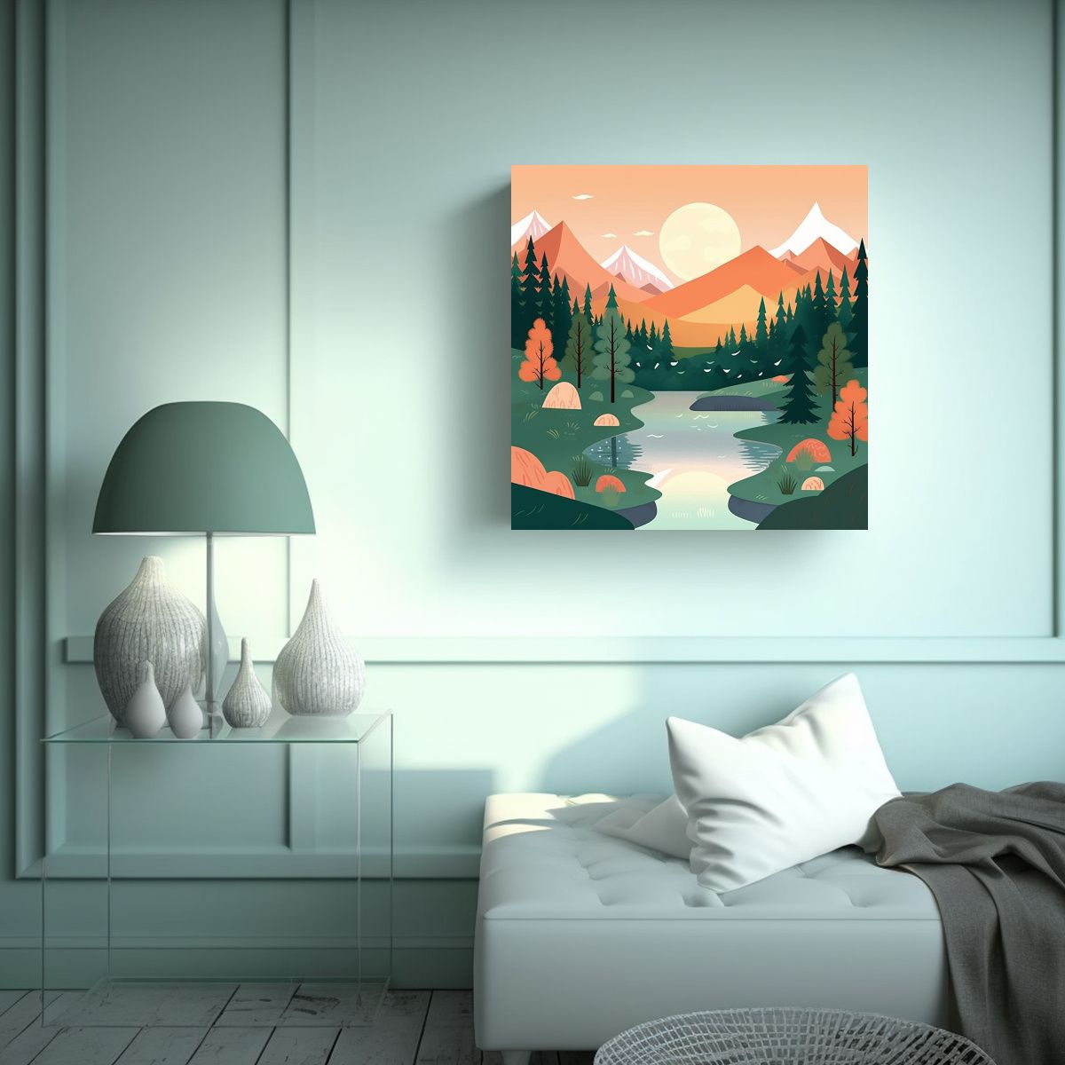 GENERICO - Tela En Bastidor Fotografía Alta Resolución 60x60 Cm