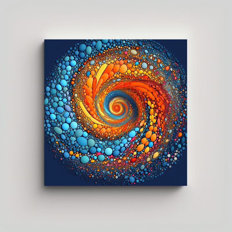 GENERICO - Cuadro De Decoración Canva Inspirador Naturaleza 80x80 Cm