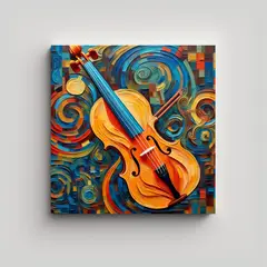 GENERICO - Pintura Decorativa Canva Alta Calidad Colores 90x90 Cm