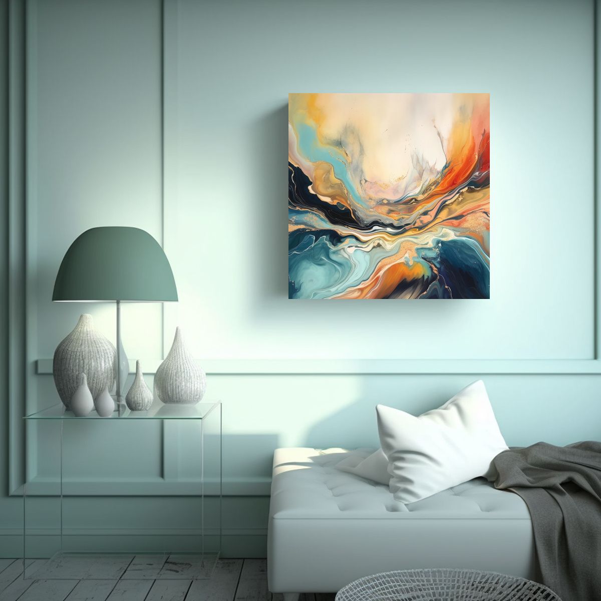 GENERICO - Pintura Decorativa Clasica Engler Mezcla 90x90 Cm