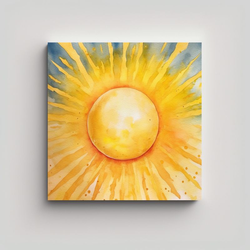 GENERICO - Cuadro Pared Tela Sublimada Simplicidad Pintura 70x70 Cm