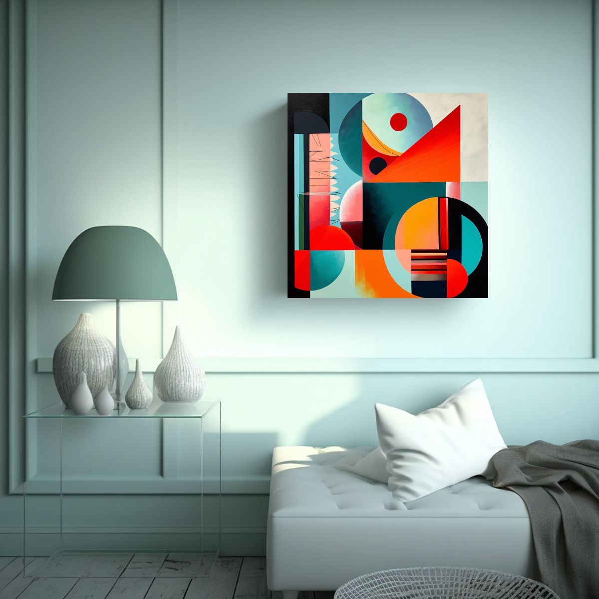 GENERICO - Pinturas Decorativas Abstractas Con Colores 70x70 Cm