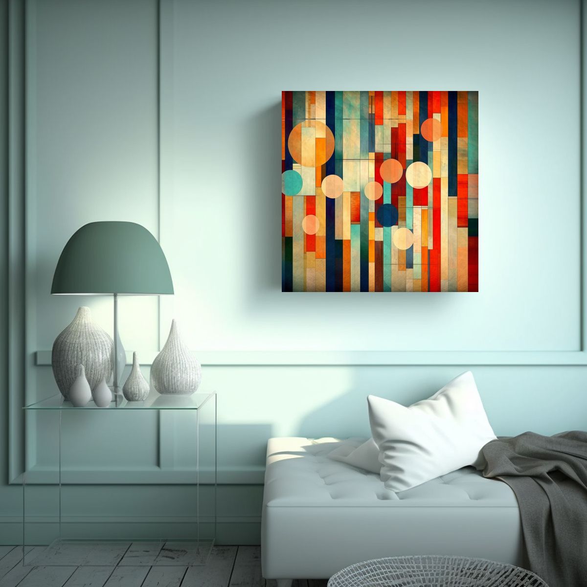 GENERICO - Pinturas Decorativas De Estética Geométrica 50x50 Cm