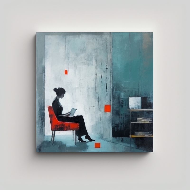GENERICO - Cuadro De Decoración Minimalismo, Días 50x50 Cm