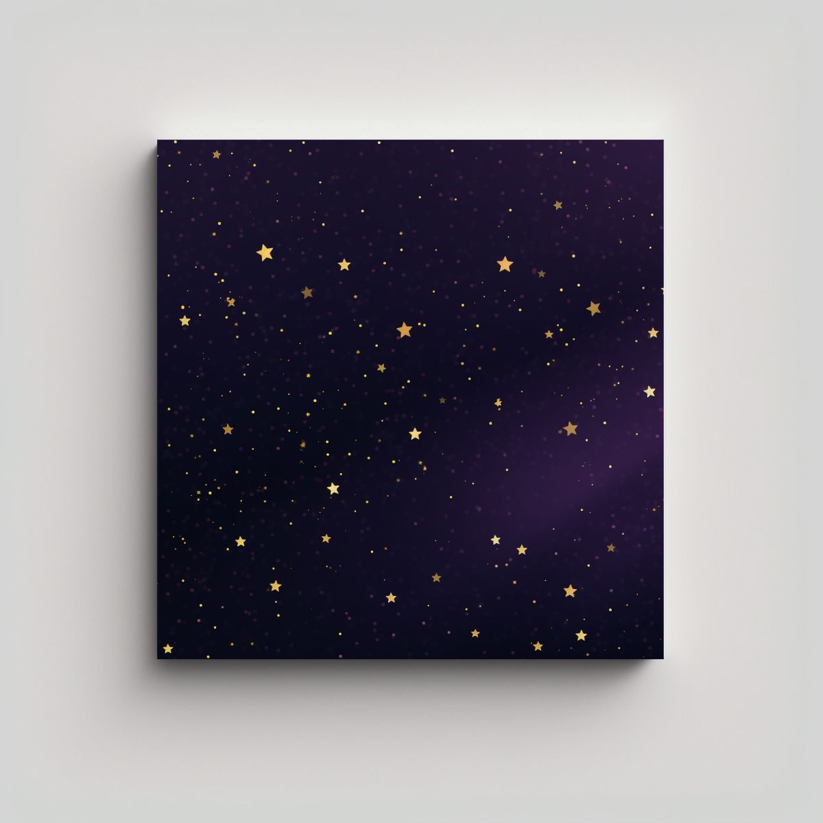 GENERICO - Pintura De Pared Noche Morada Intensa Estilo 80x80 Cm