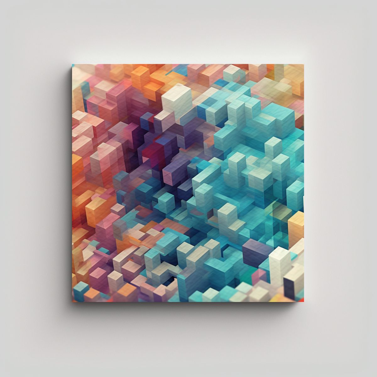 GENERICO - Cuadro Decorativo De Loci Extrude Surrealista En 70x70 Cm