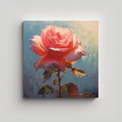 GENERICO - Cuadro Decorativo Movimiento Vida Rosa Arte Pared 50x50 Cm.