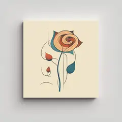 GENERICO - Primavera Colores Rosa Arte Dibujo Unica Elfiky 60x60 Cm