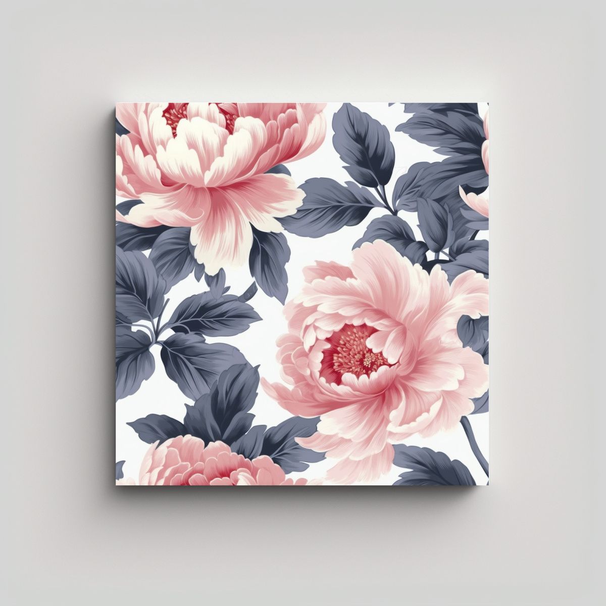 GENERICO - Cuadro Peonía Colorida Arte De Cubierta De 50x50 Cm