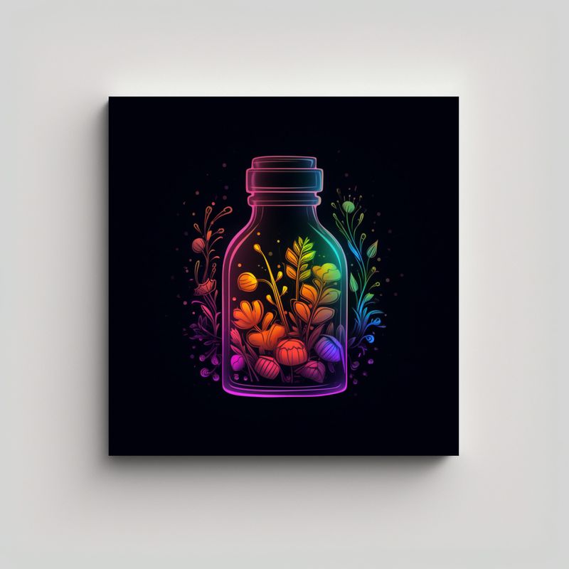 GENERICO - Cuadros Decorativos Exuberantes B Vitaminas 60x60 Cm
