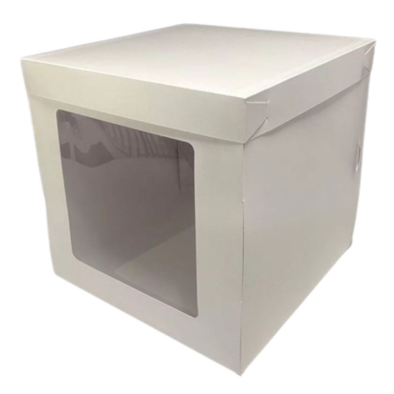 GENERICO - Pack 5 Caja Mini Torta Visor Lateral 20x20x20cm