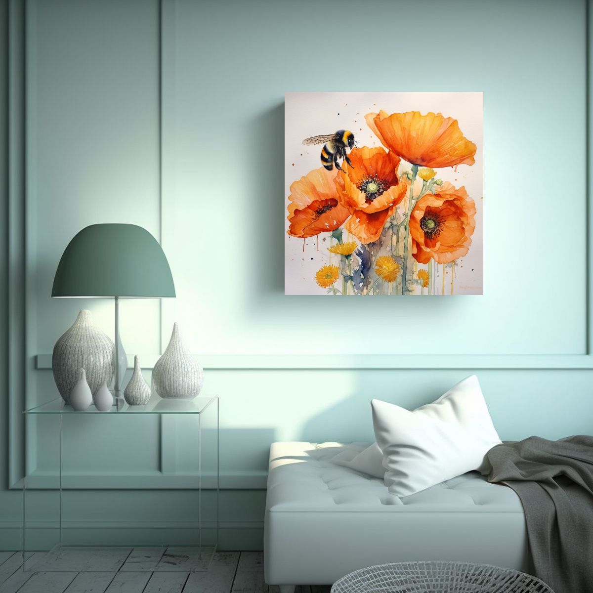 GENERICO - Creativa Calma McScones Lienzo De Abeja Con 70x70 Cm