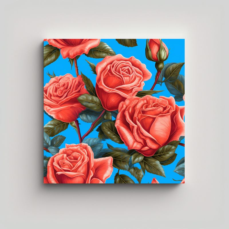 GENERICO - Lienzo De Tela Colores Armonía Rosa 50x50 Cm