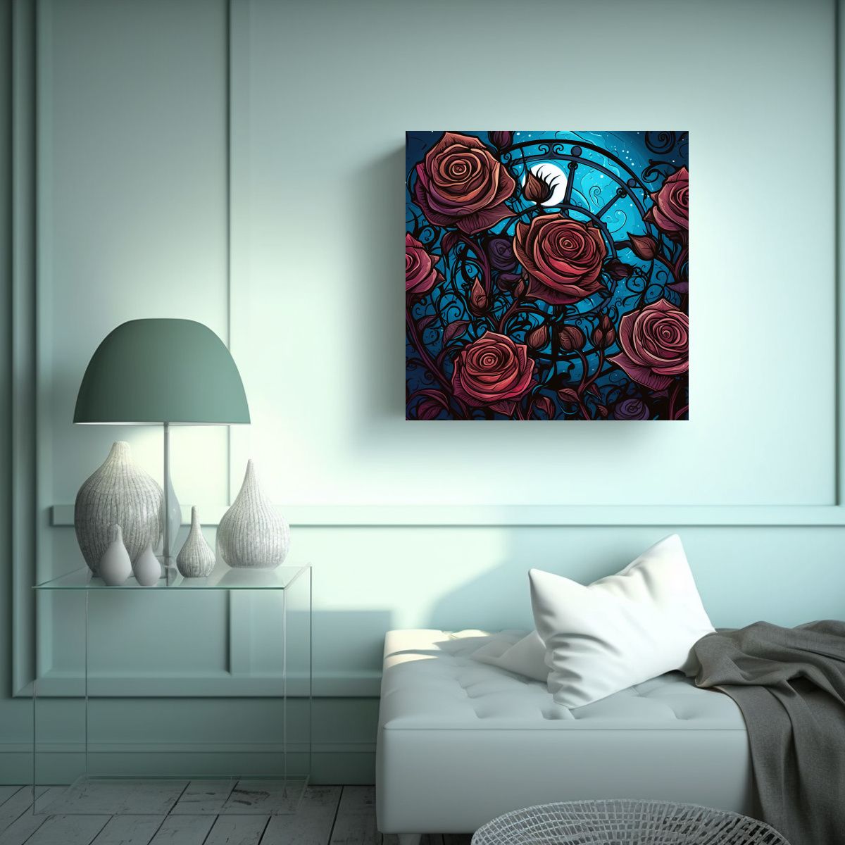 GENERICO - Composición Majestuosa Anarky Gótico Steampunk 70x70 Cm