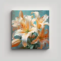 GENERICO - Arte Concepto Colorido Lirio Pigmento Lienzo 50x50 Cm