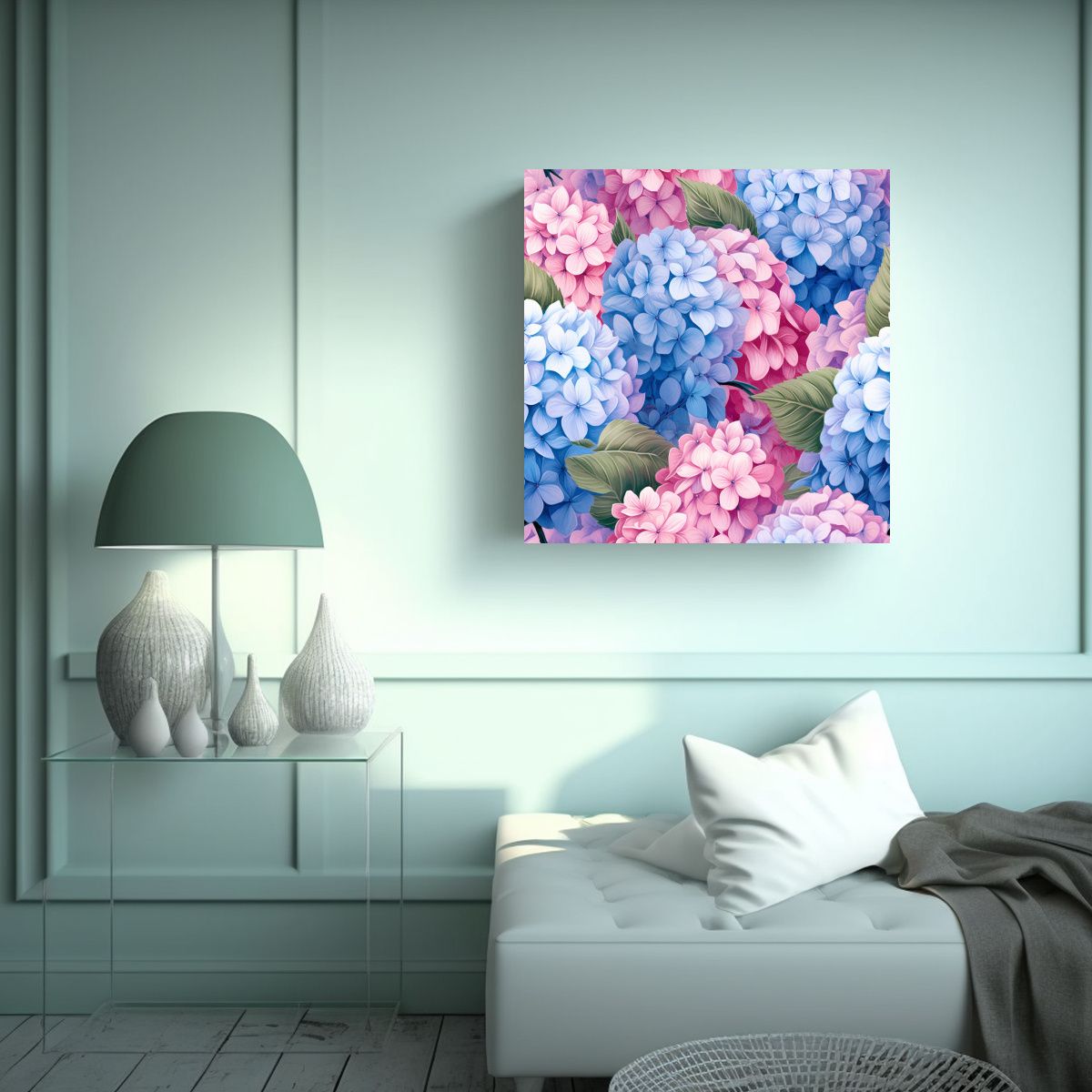 GENERICO - Comedor Arte En Tela Bastidor Sublimada 80x80 Cm