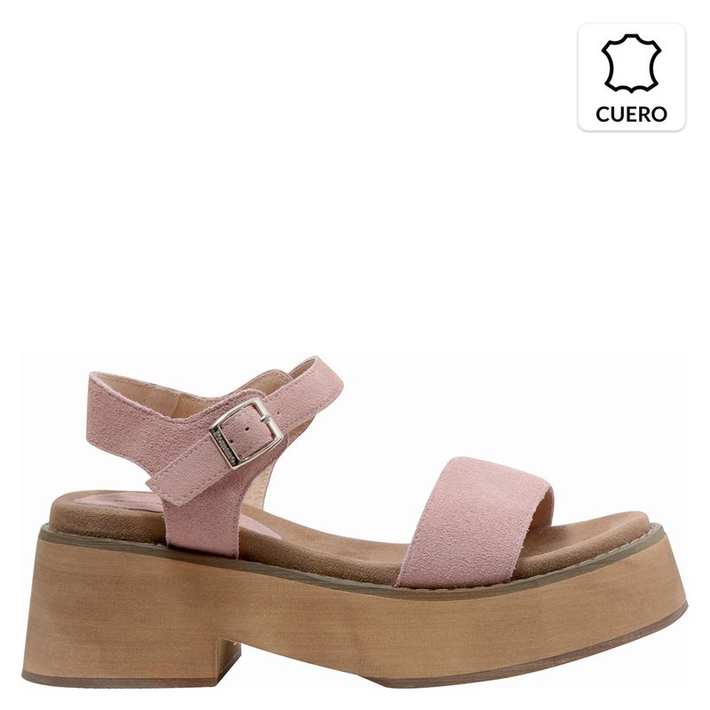 Romano - Sandalia Mujer Cuero Rosada