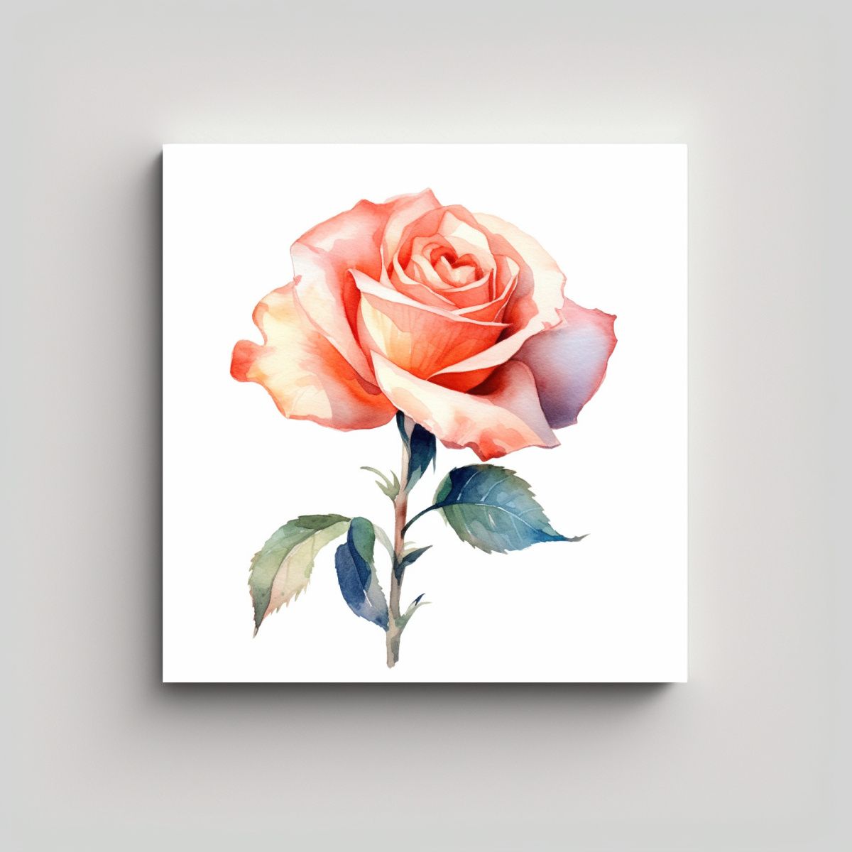 GENERICO - Pintura Moderna Arte Mural Contraste Rosa Estilo 70x70 Cm