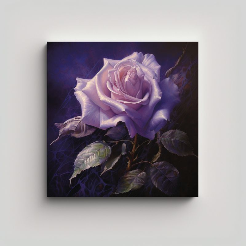 GENERICO - Ilustración Canva, Luminosidad, Color Rosa 70x70 Cm