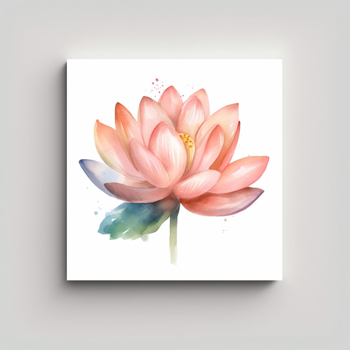 GENERICO - Fantasia De Cuadro Creativa Acuarela Decorativa 90x90 Cm