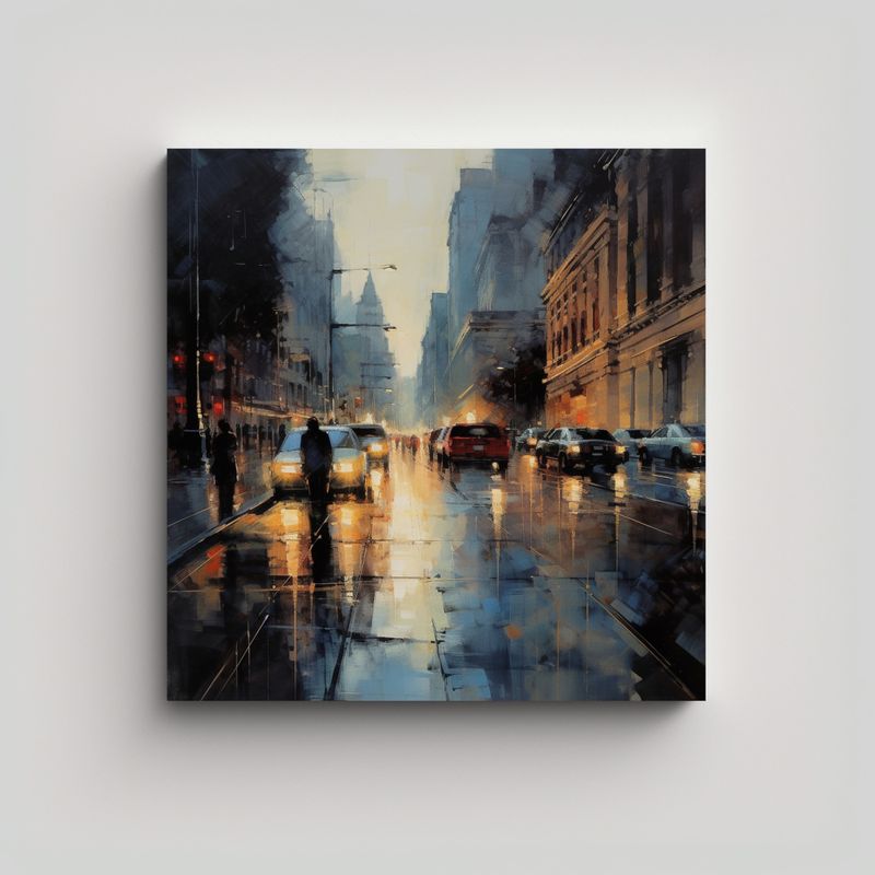 GENERICO - Pinturas Decorativas En Bastidor Estilo Alvaro 80x80 Cm
