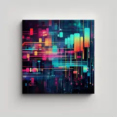 GENERICO - Tela En Bastidor Tela Sublimada Detalle Fondo 60x60 Cm