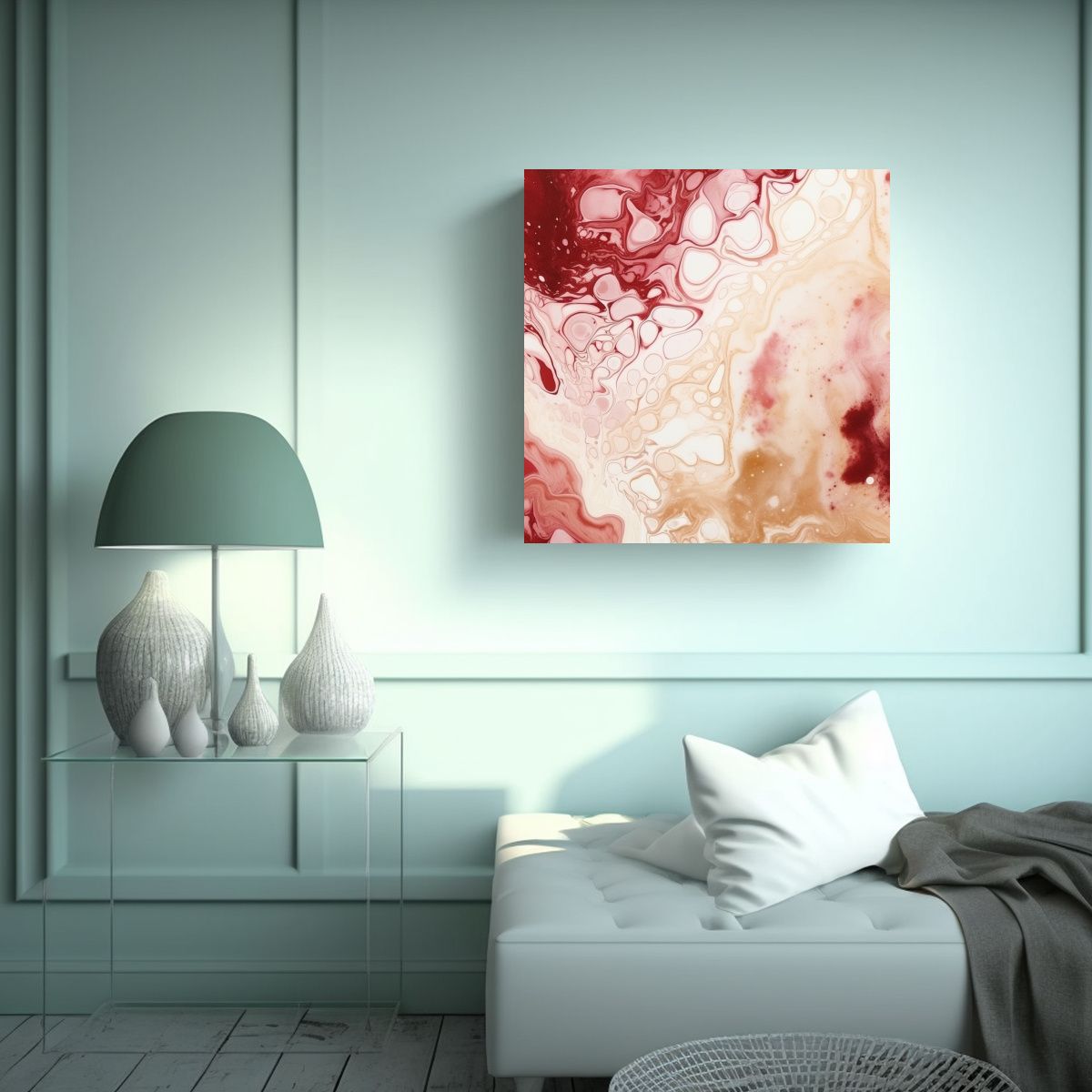 GENERICO - Lienzo De Tela Modernos Mural Textura De Mármol 80x80 Cm