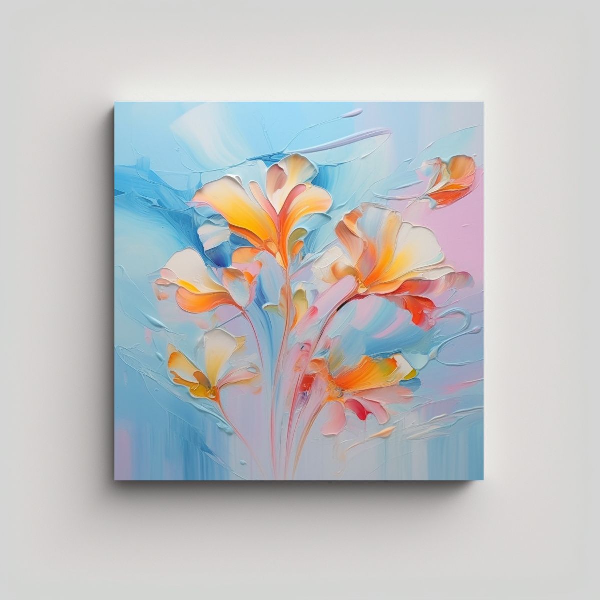 GENERICO - Cuadros Decorativos Canva Tonos Estrellados 80x80 Cm.