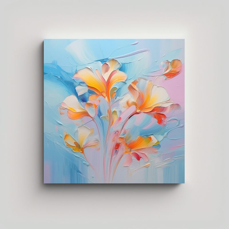 GENERICO - Cuadros Decorativos Canva Tonos Estrellados 80x80 Cm