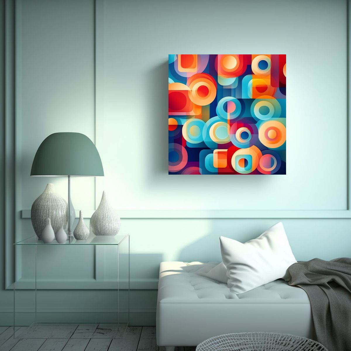 GENERICO - Pinturas Decorativas Canva Calidos Armonía De 80x80 Cm