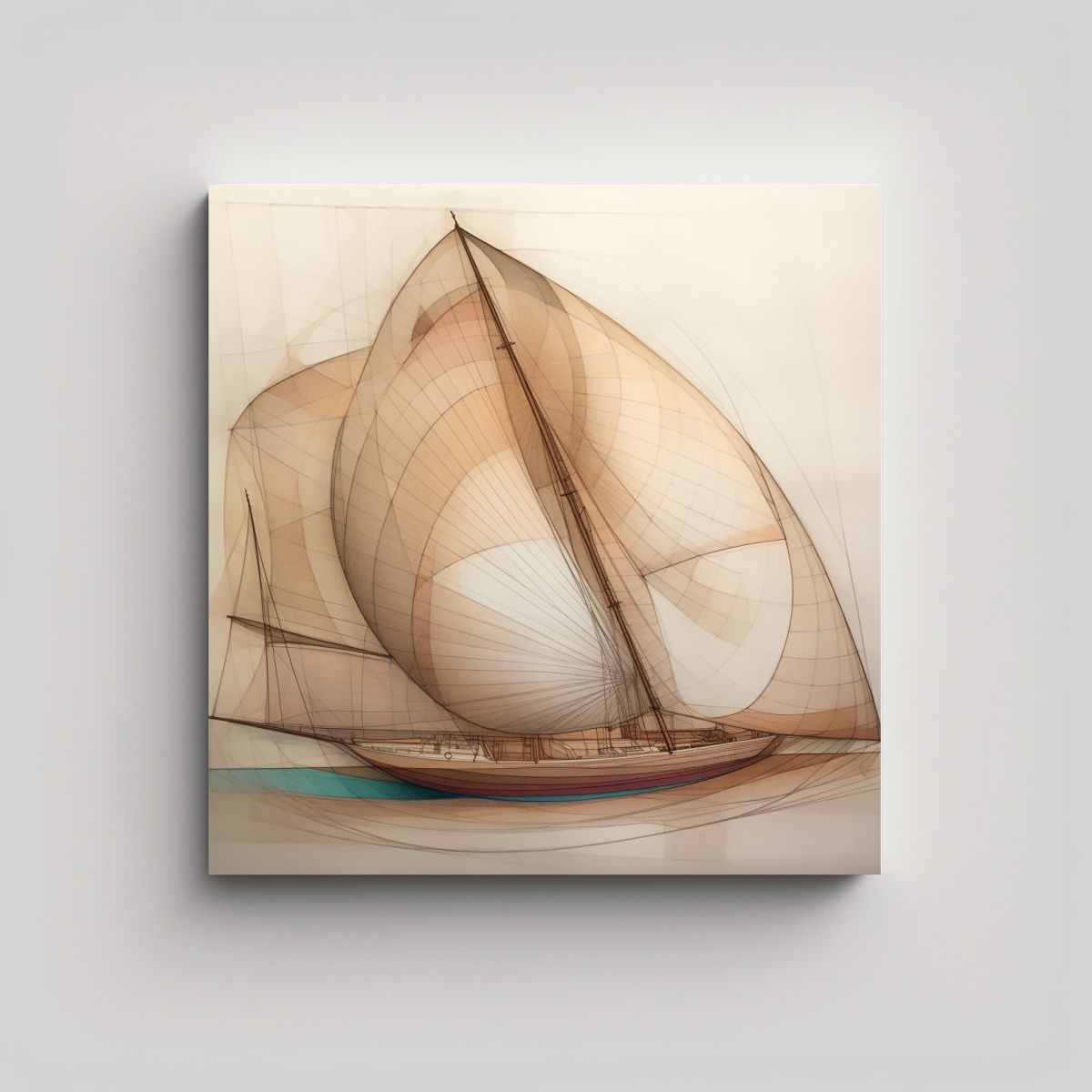 GENERICO - Cuadro De Tela Vanguardia Exclusivo Para 80x80 Cm