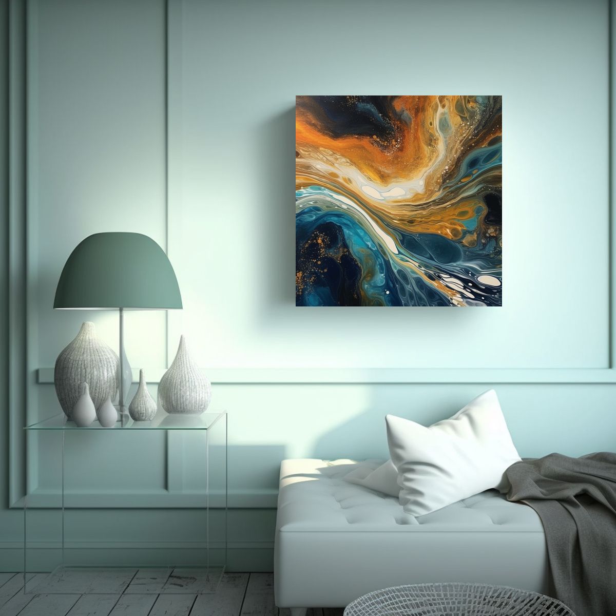 GENERICO - Pintura Decorativa Arte Patron Jazz Terra Fusión 90x90 Cm