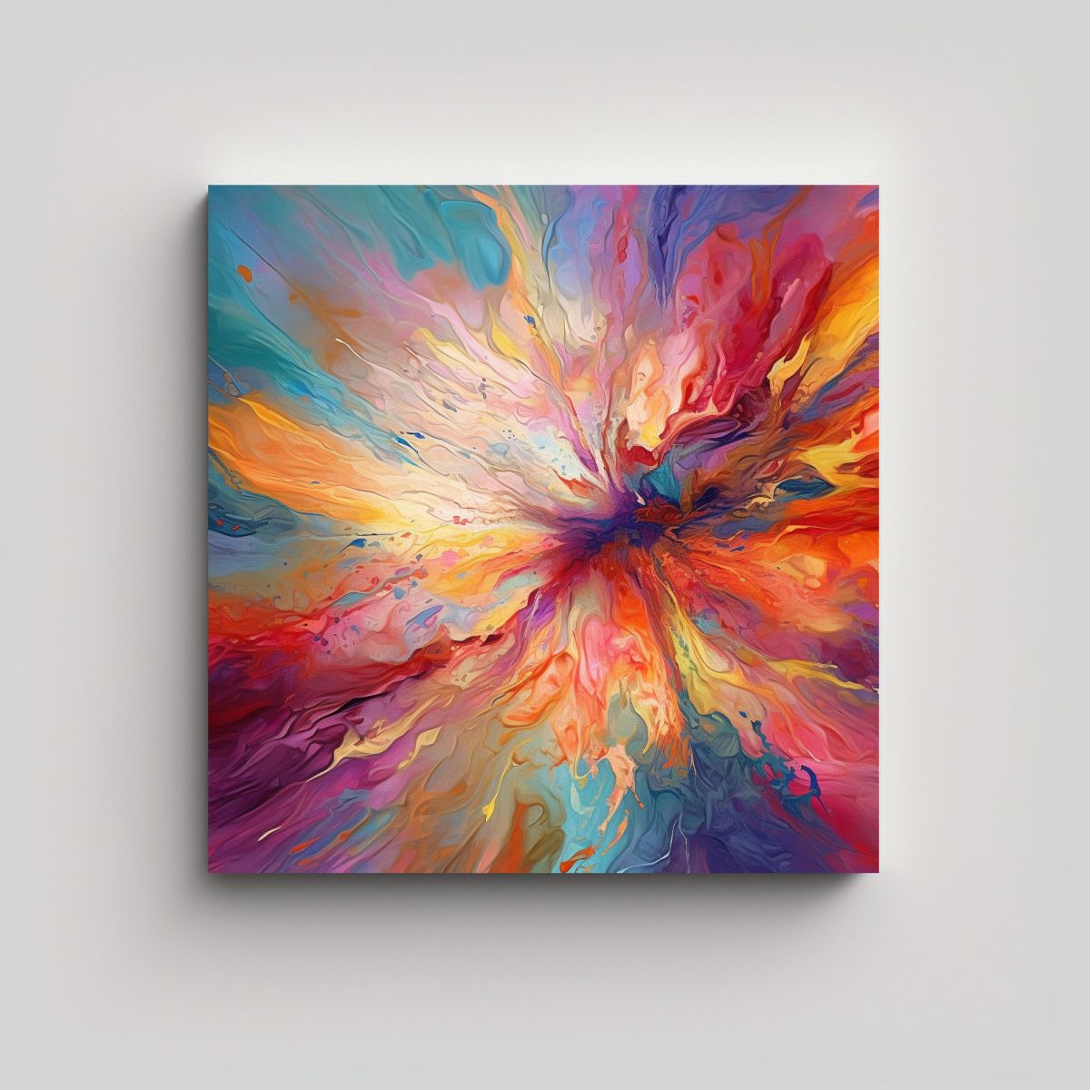 GENERICO - Pinturas Decorativas De Arte Refinado Vibración 90x90 Cm