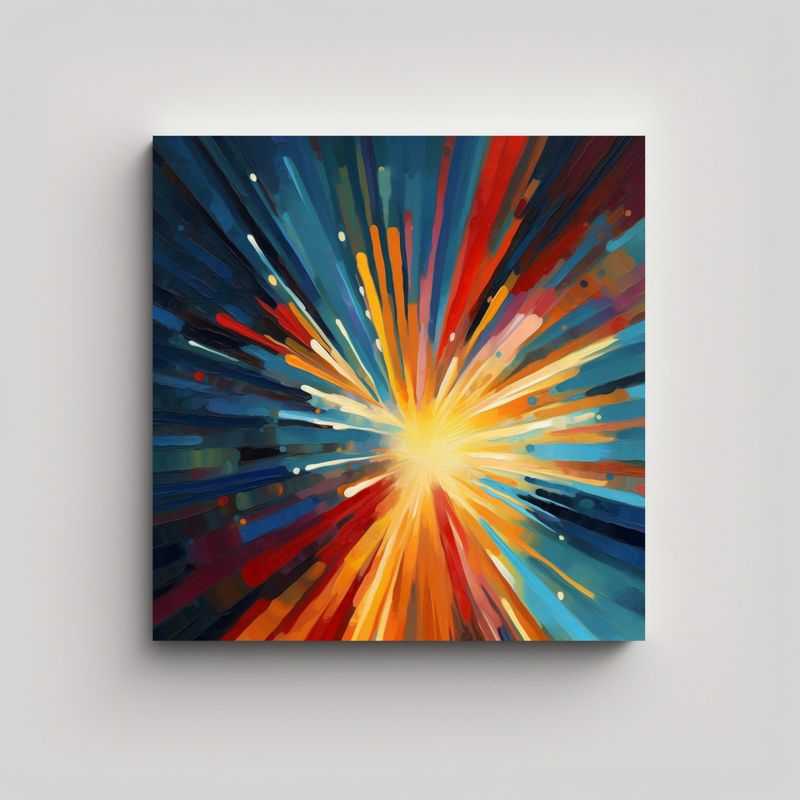 GENERICO - Pintura Decorativa De Lienzo Para Oficina Con 60x60 Cm