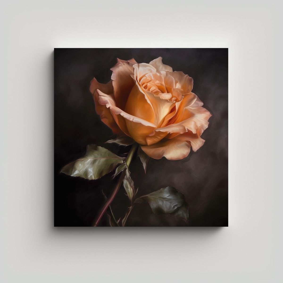 GENERICO - Pintura Al Óleo Atractiva En Bastidor Tonos 70x70 Cm