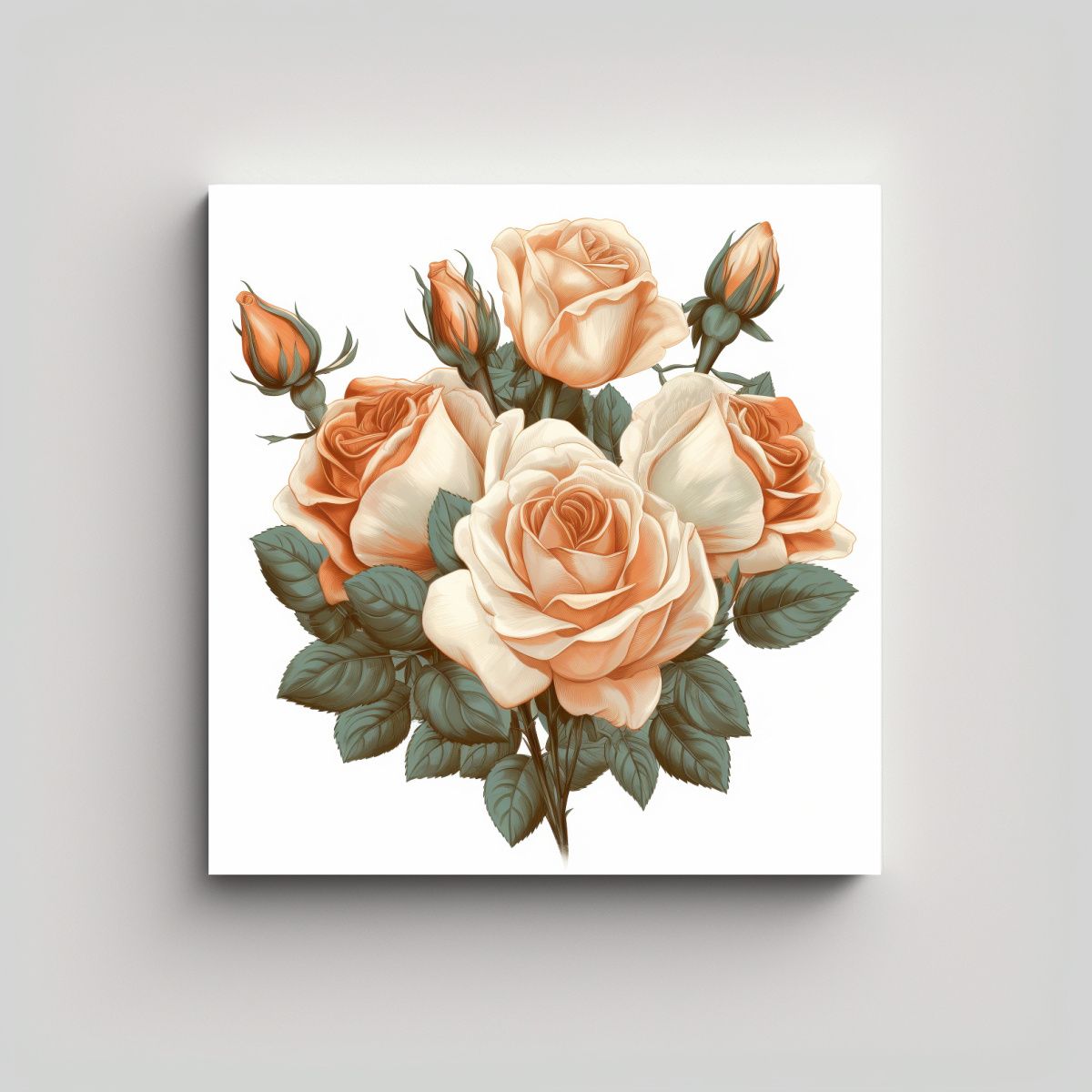 GENERICO - Vanguardia Cuadro Impactante Ilustración Vintage 70x70 Cm