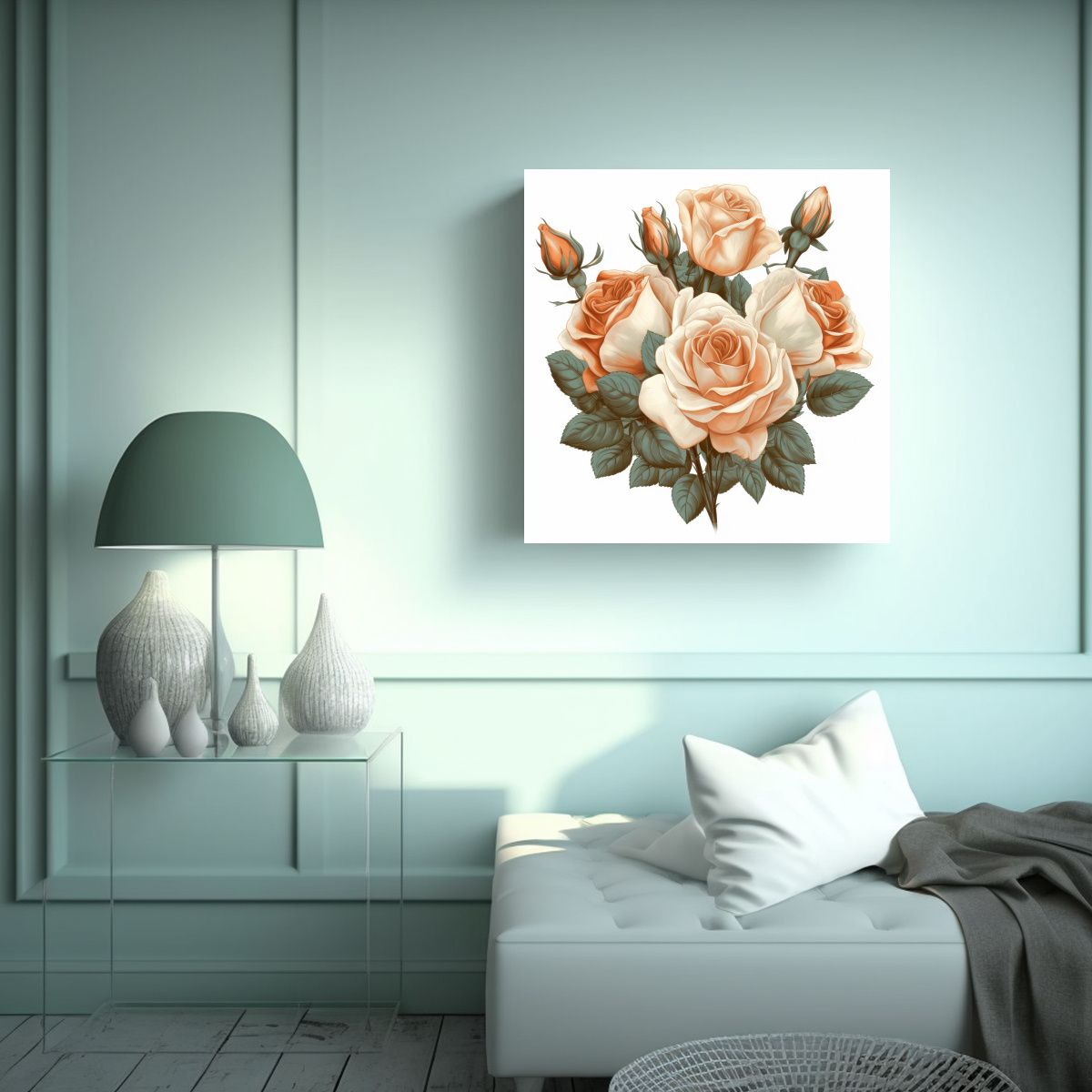 GENERICO - Vanguardia Cuadro Impactante Ilustración Vintage 70x70 Cm