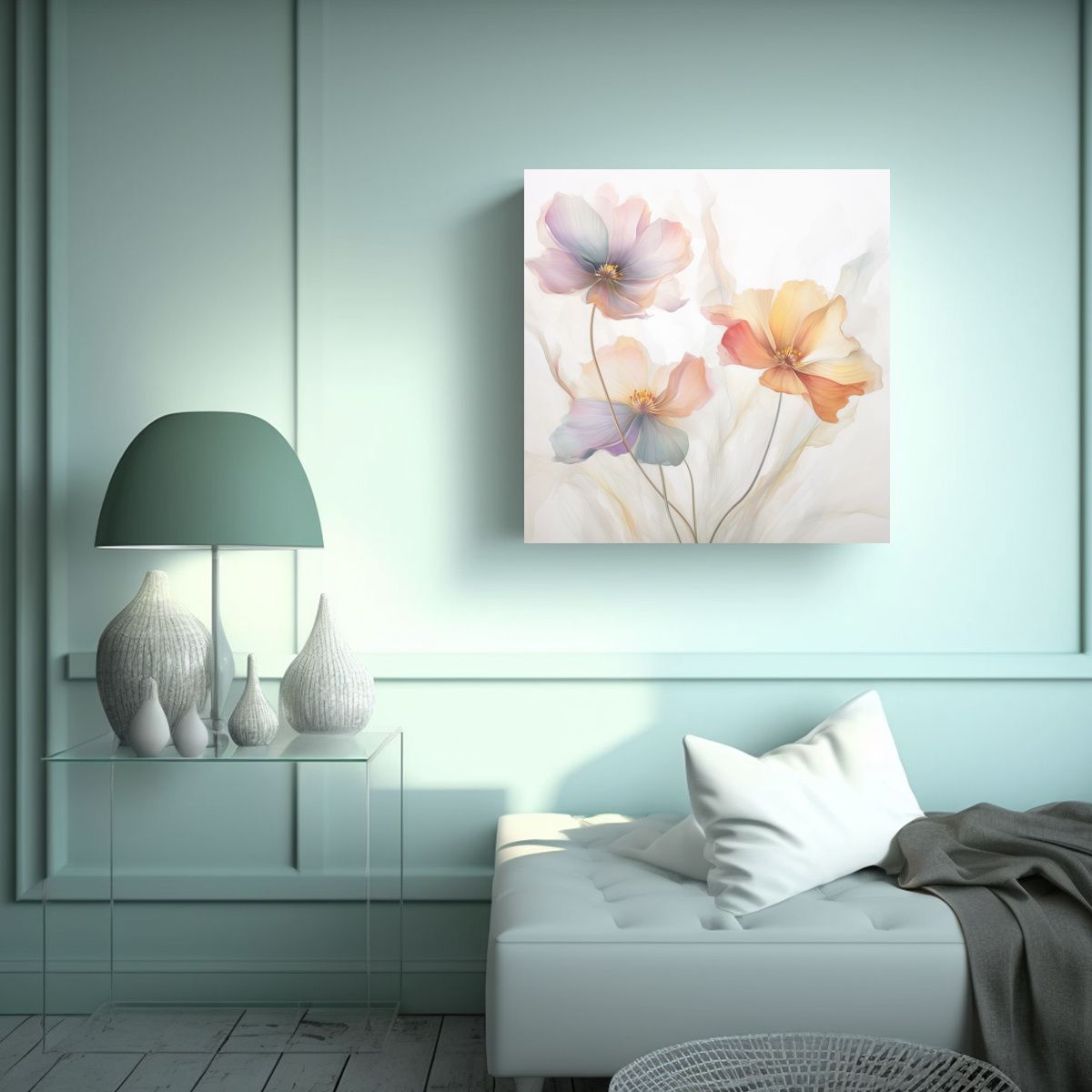 GENERICO - Vanguardia Lienzo Tela Oficina Sueño Pastel 80x80 Cm