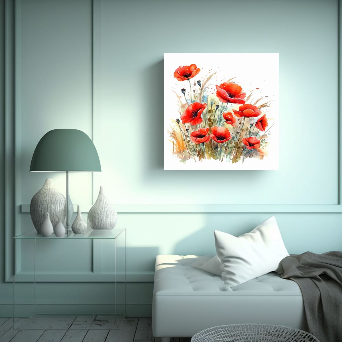 GENERICO - Fantasía Expresión Arte De Pared Viento Suave 50x50 Cm