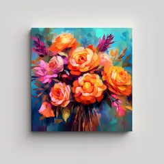 GENERICO - Bello Cuadro De Arte Digital Estudio Ambiente 50x50 Cm